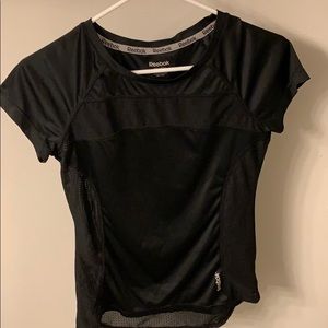 Black reebok workout shirt